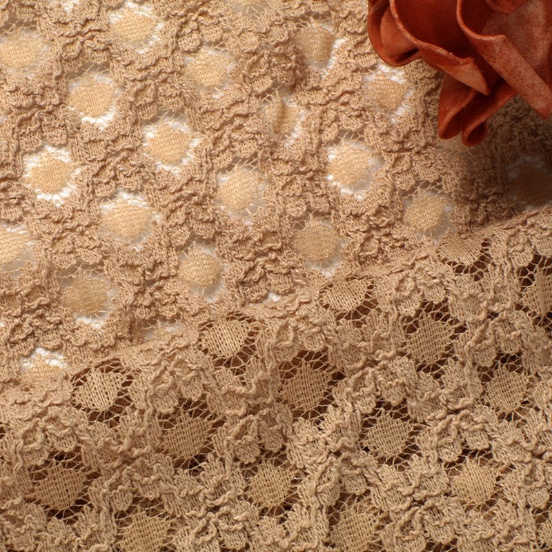 Lace Fabric Dress Bridal Nylon Warp Knit for Women's Wear Wholesale Su