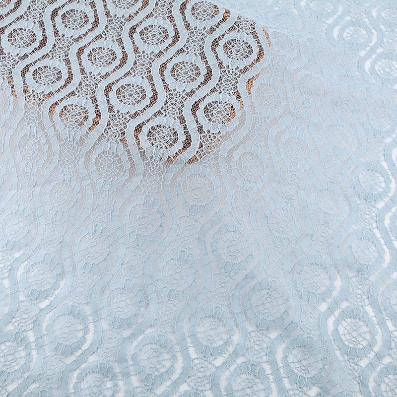 Dress Cutwork Jacquard Nylon Lace Fabric for Women's Wear Wholesale Su