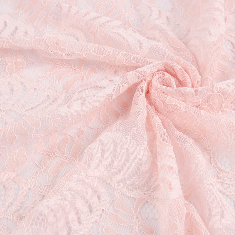 Lace Fabric Dress Cutwork Nylon Warp Knit for Women's Wear Wholesale S