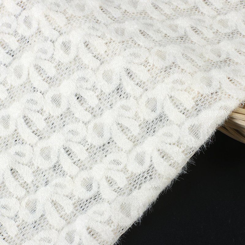 Lace Fabric Dress Feather Polyester Brushed for Women's Wear Wholesale