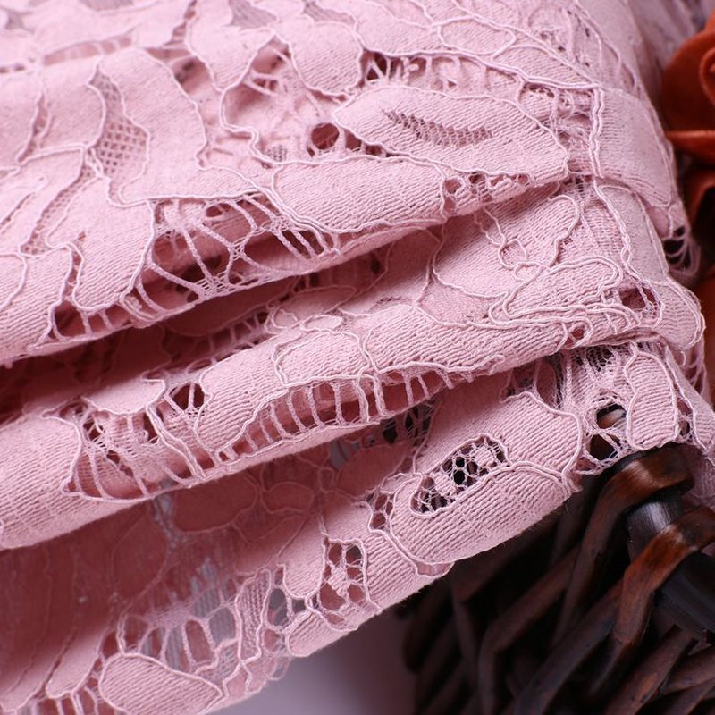 Lace Fabric Dress Cutwork Nylon Brushed for Women's Wear Wholesale Sup