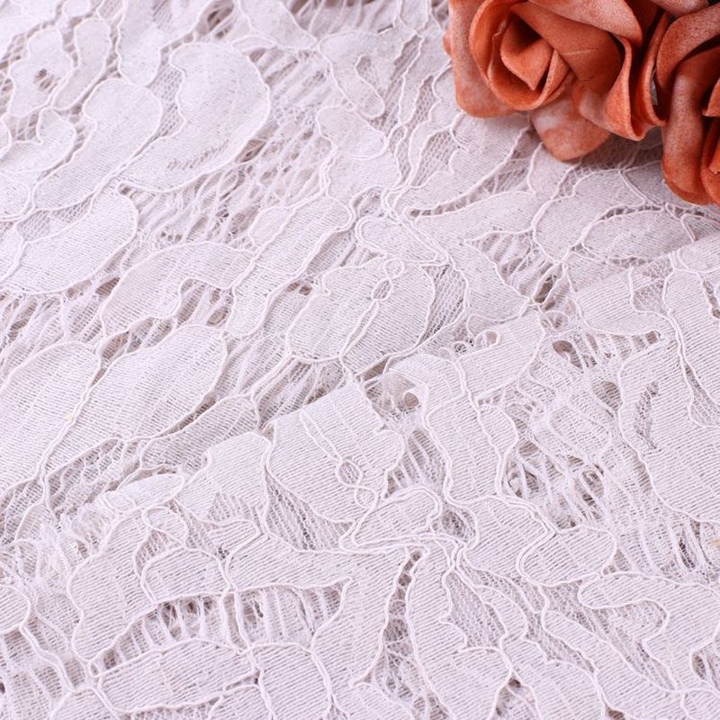 Lace Fabric Dress Cutwork Nylon Brushed for Women's Wear Wholesale Sup