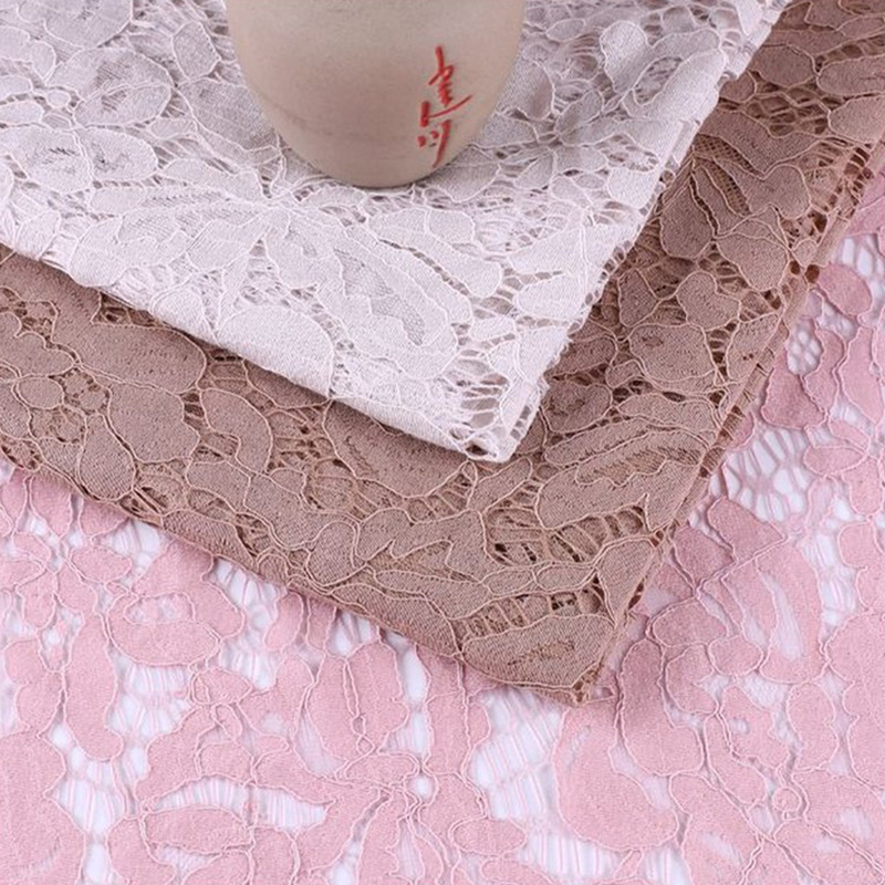 Lace Fabric Dress Cutwork Nylon Brushed for Women's Wear Wholesale Sup 4