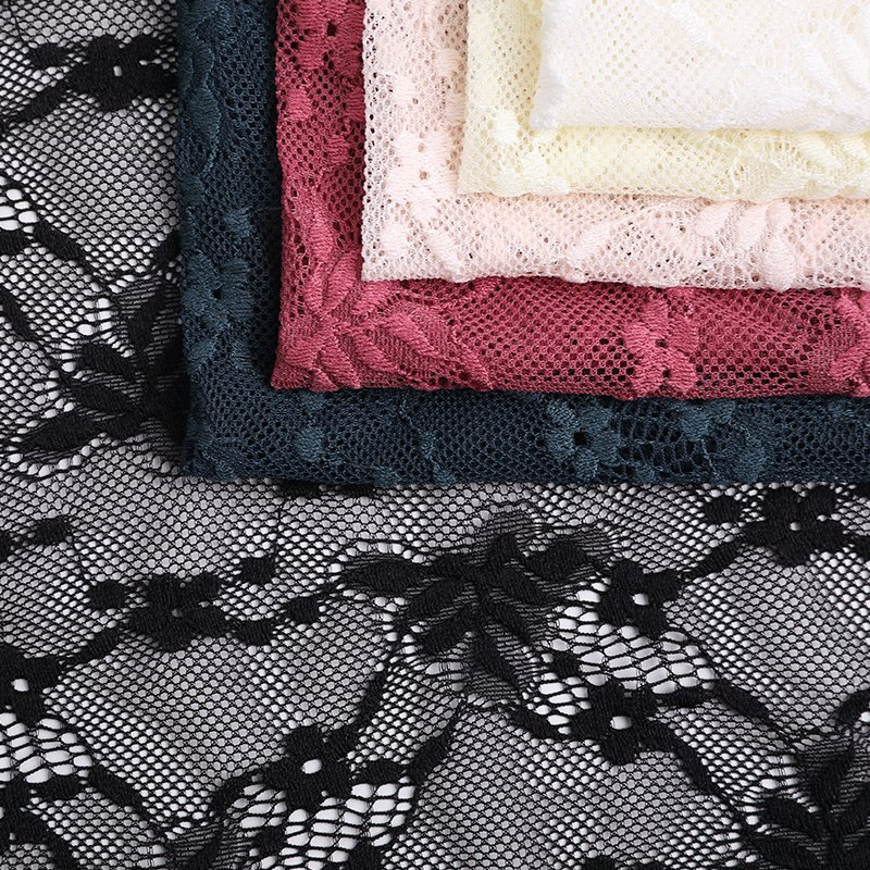 Lace Fabric Scallop Edge Wave Nylon Warp Knit Wholesale Supplier