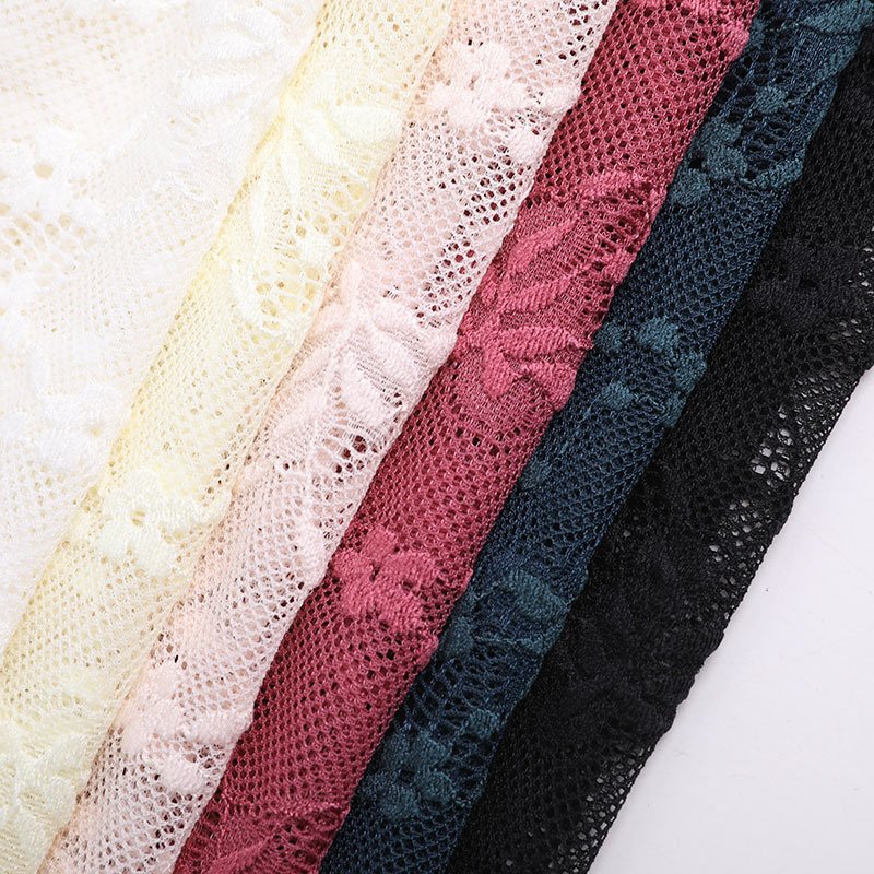Lace Fabric Scallop Edge Wave Nylon Warp Knit Wholesale Supplier