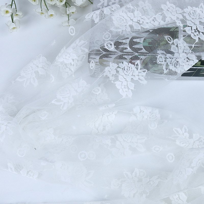 Lace Fabric Cutwork Lace Trim Nylon for Apparel Wholesale Supplier