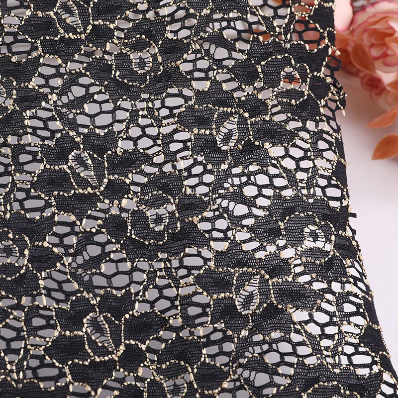Lace Fabric Floral Small Floral Nylon Warp Knit Wholesale Supplier