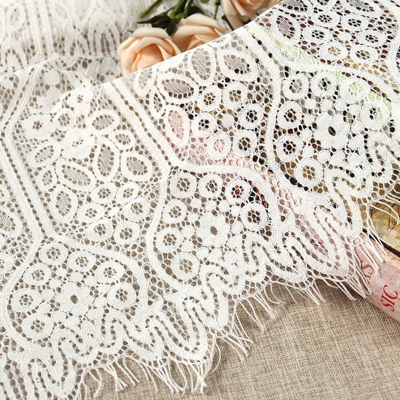 Lace Trim Cutwork Dress Lace Fabric for Women's Wear Wholesale Supplie 4