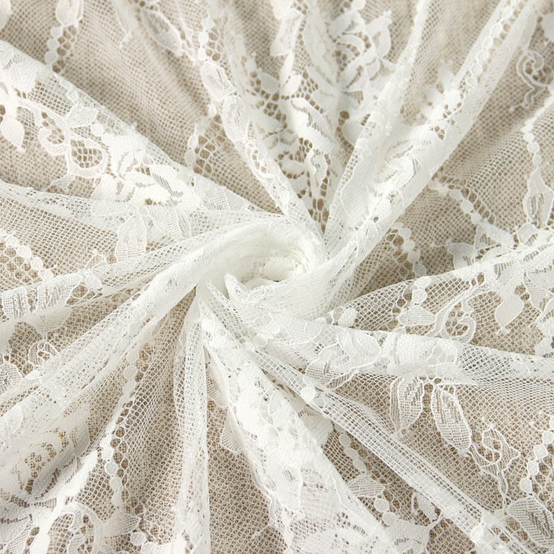Lace Fabric Cutwork Solid Nylon for Bridal Wholesale Supplier
