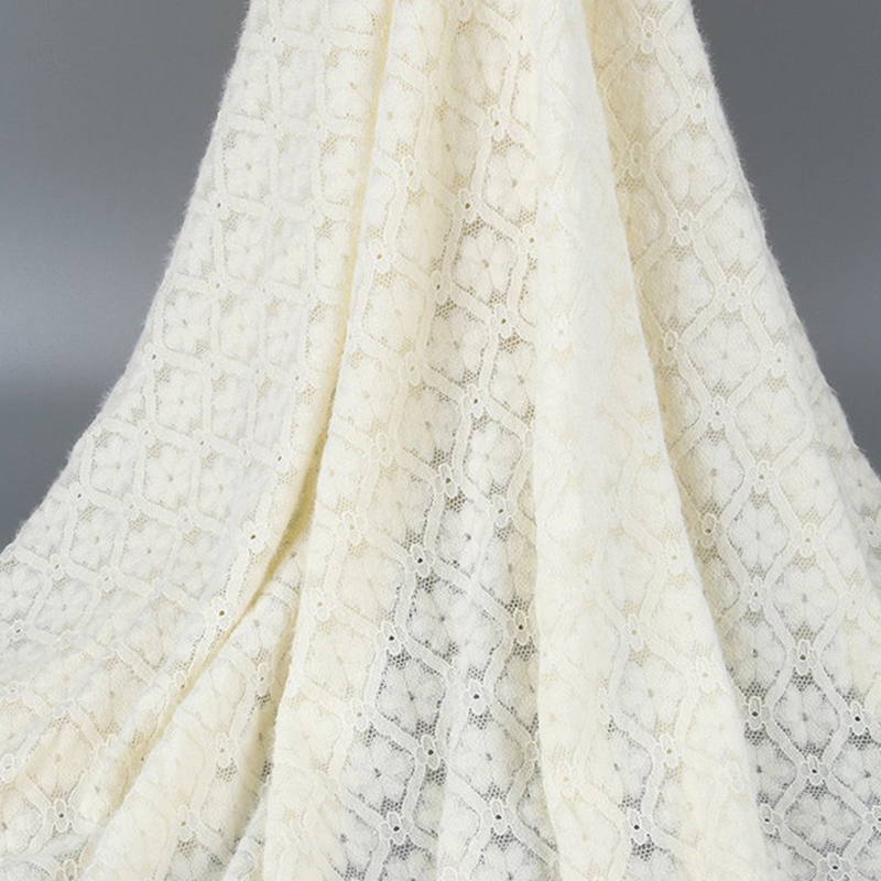 Lace Fabric Feather Nylon Warp Knit Wholesale Supplier 4