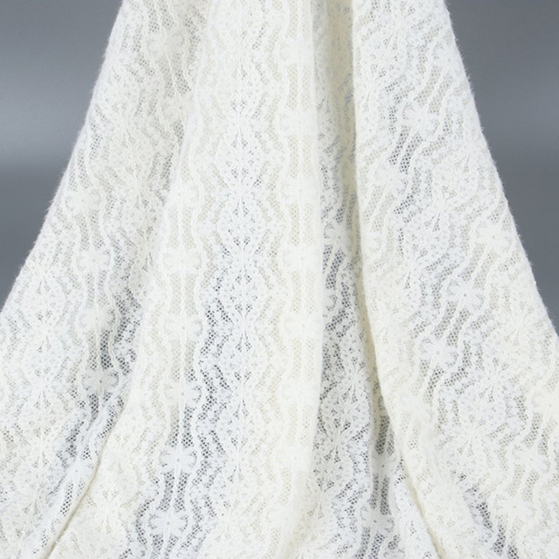 Lace Fabric Feather Nylon Warp Knit Wholesale Supplier 4