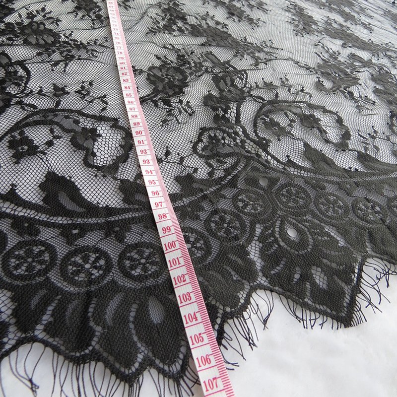 Lace Trim Eyelash Lingerie Lace Fabric for Women's Wear Wholesale Supp 4