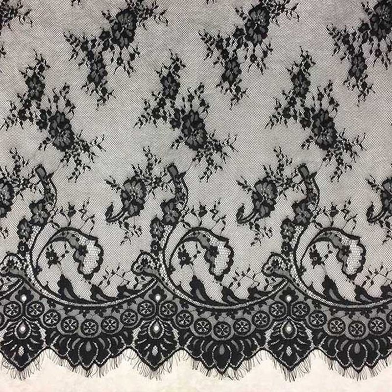 Lace Trim Eyelash Lingerie Lace Fabric for Women's Wear Wholesale Supp 7