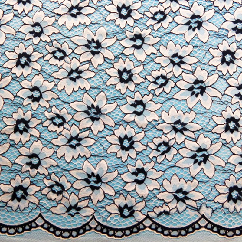 Lace Fabric Dress Cutwork for Women's Wear Wholesale Supplier