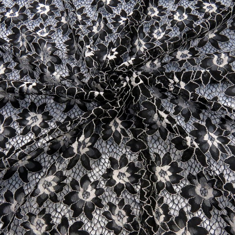 Lace Fabric Dress Cutwork for Women's Wear Wholesale Supplier 8
