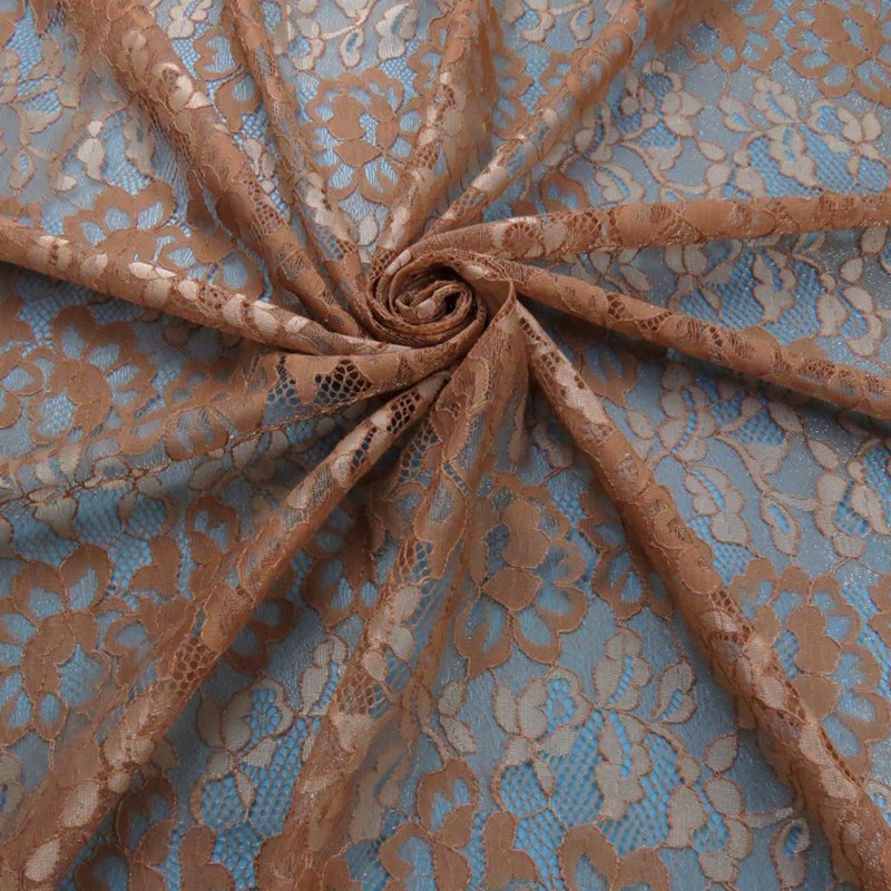 Lace Fabric Dress Polyester Warp Knit for Women's Wear Wholesale Suppl