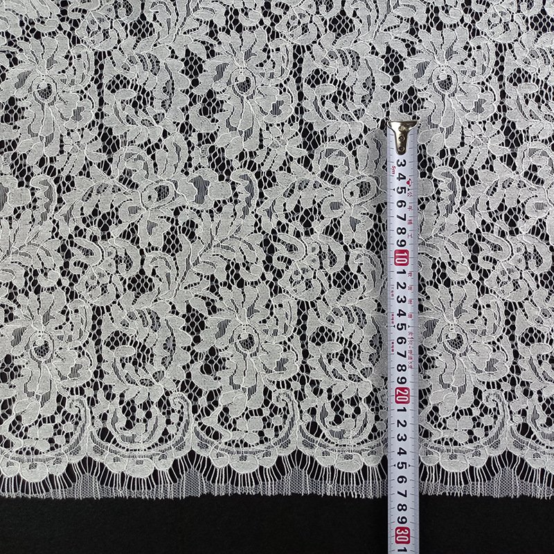 Lace Fabric Placement Floral Dress Nylon for Women's Wear Wholesale Su 10