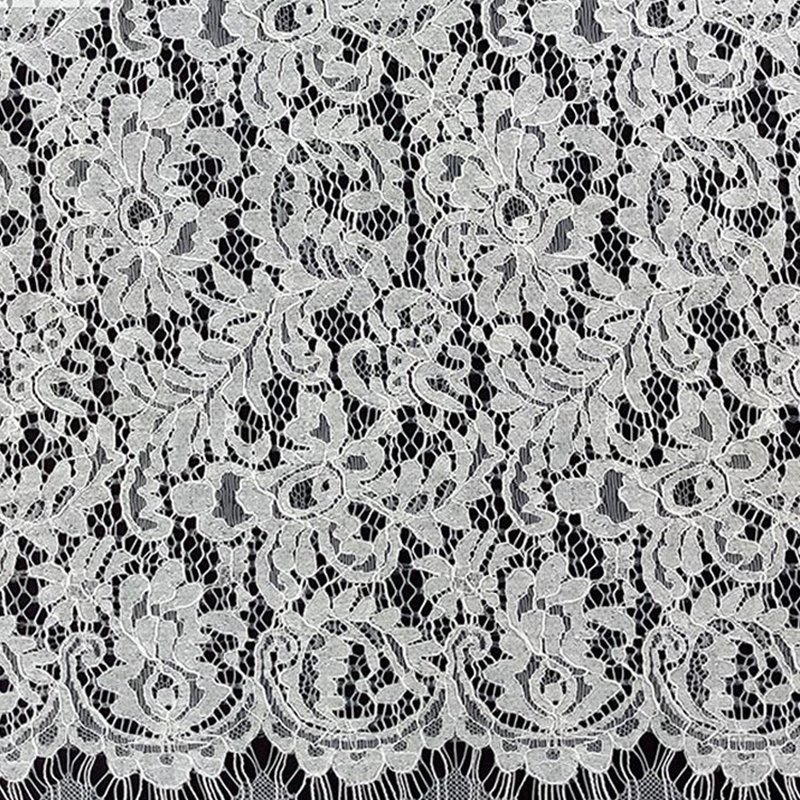 Lace Fabric Placement Floral Dress Nylon for Women's Wear Wholesale Su 6