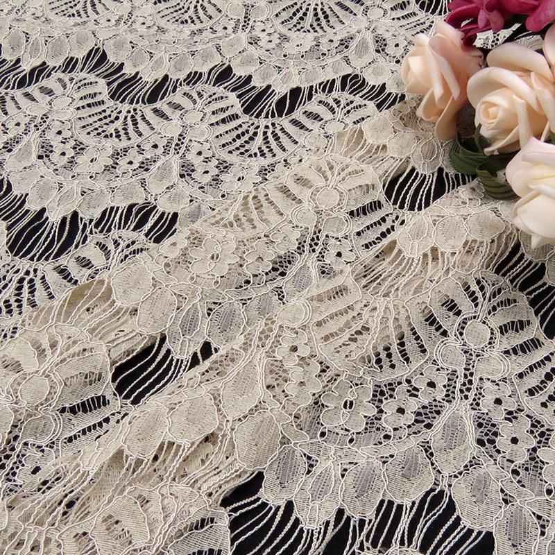 Lace Fabric Dress Eyelash Nylon for Women's Wear Wholesale Supplier 3