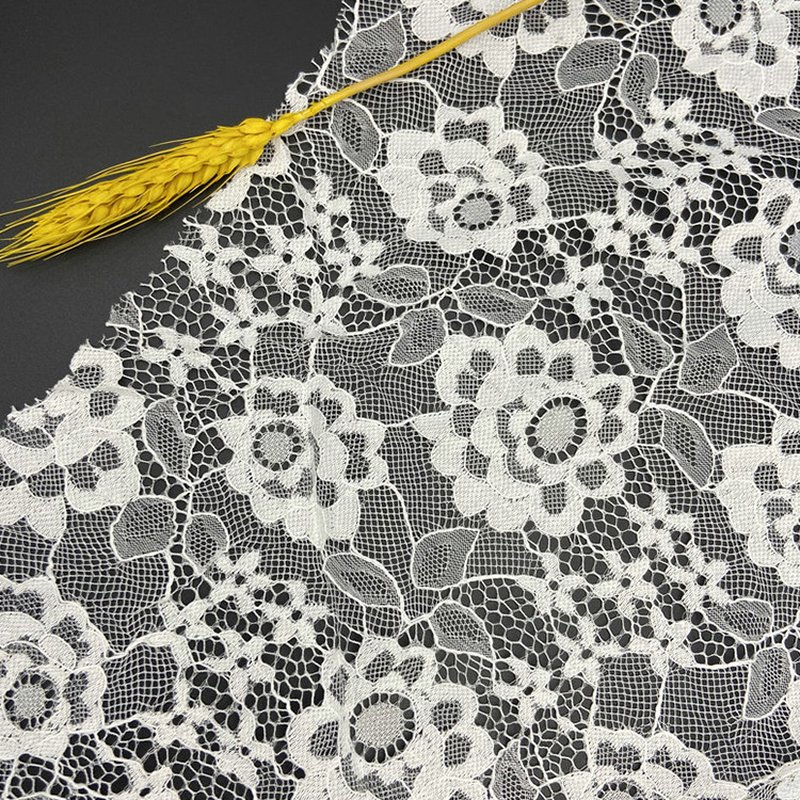 Lace Trim Embroidered Lace All-Over Embroidery Polyester Printed Lace