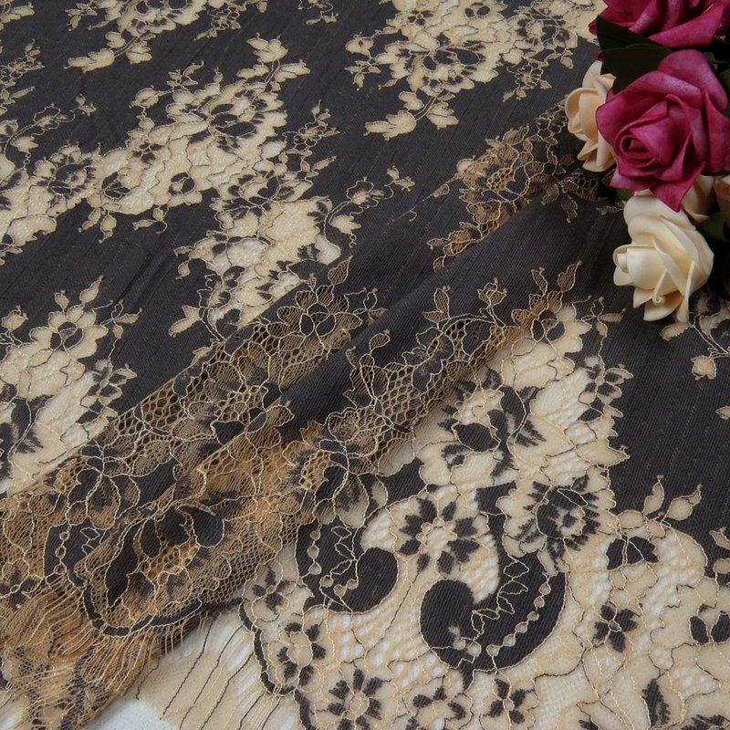 Lace Fabric Dress Eyelash Nylon for Women's Wear Wholesale Supplier 11