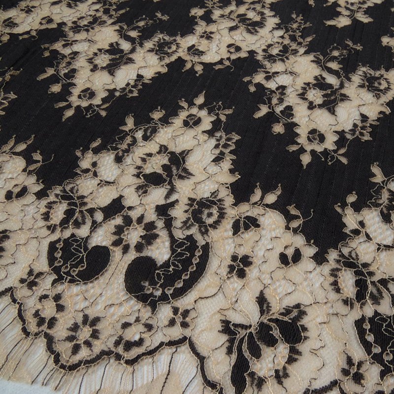 Lace Fabric Dress Eyelash Nylon for Women's Wear Wholesale Supplier