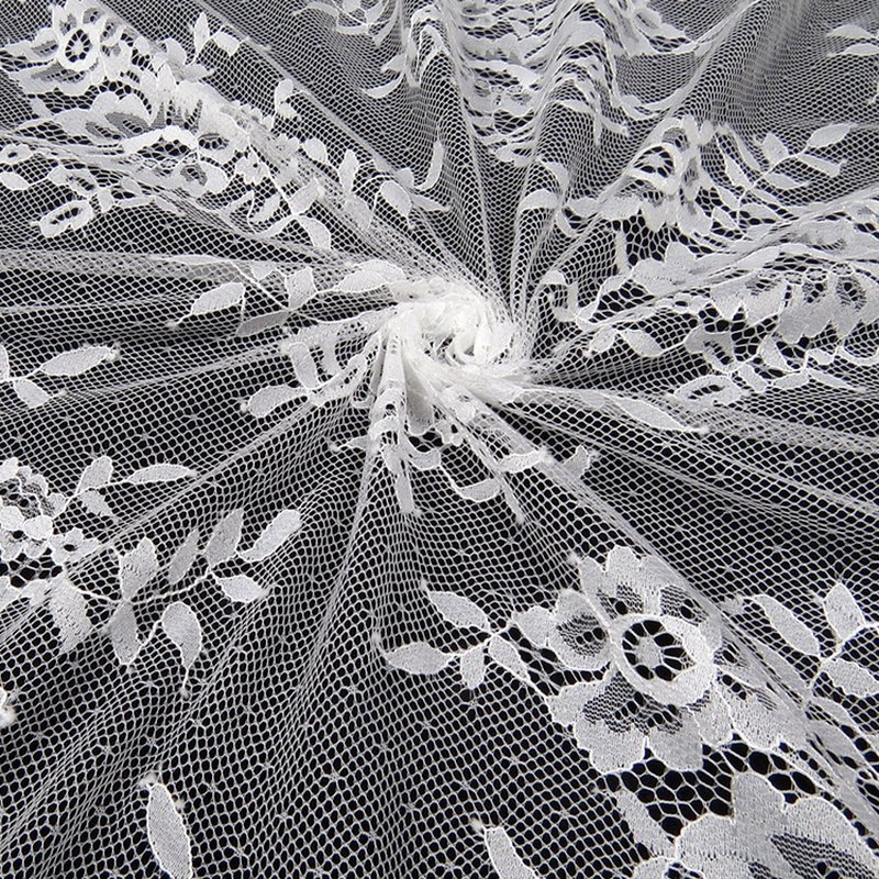 Lace Trim Lace Fabric Bridal Warp Knit for Women's Wear Wholesale Supp