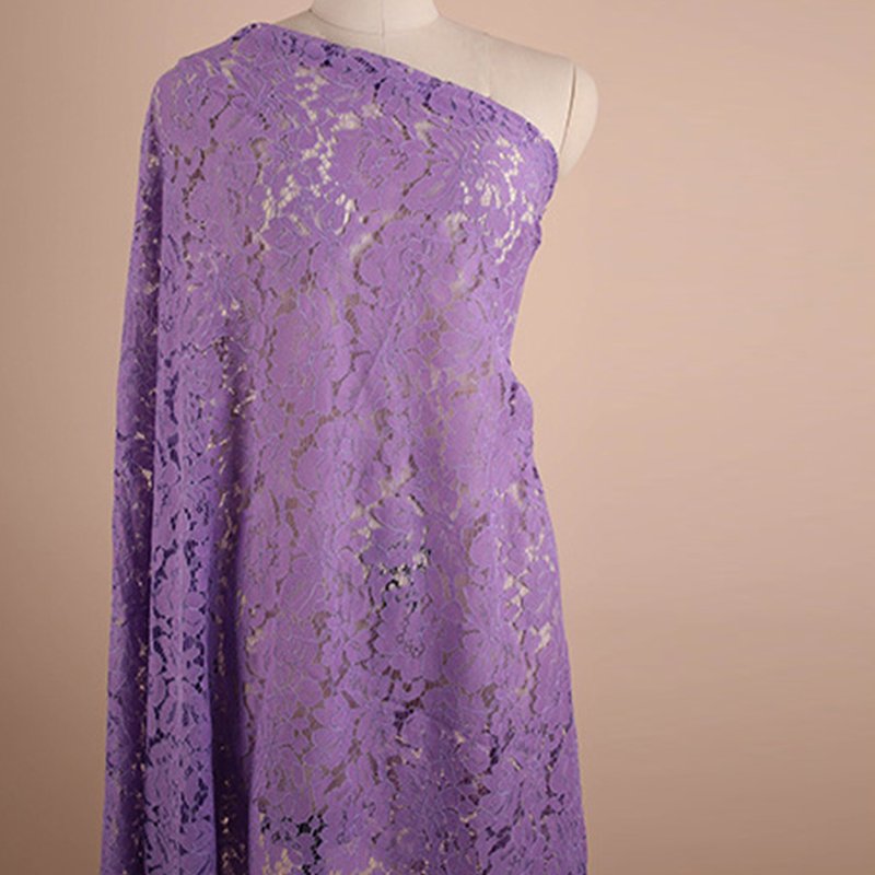 Eyelash Cutwork Lace Fabric for Women's Wear Wholesale Supplier 25