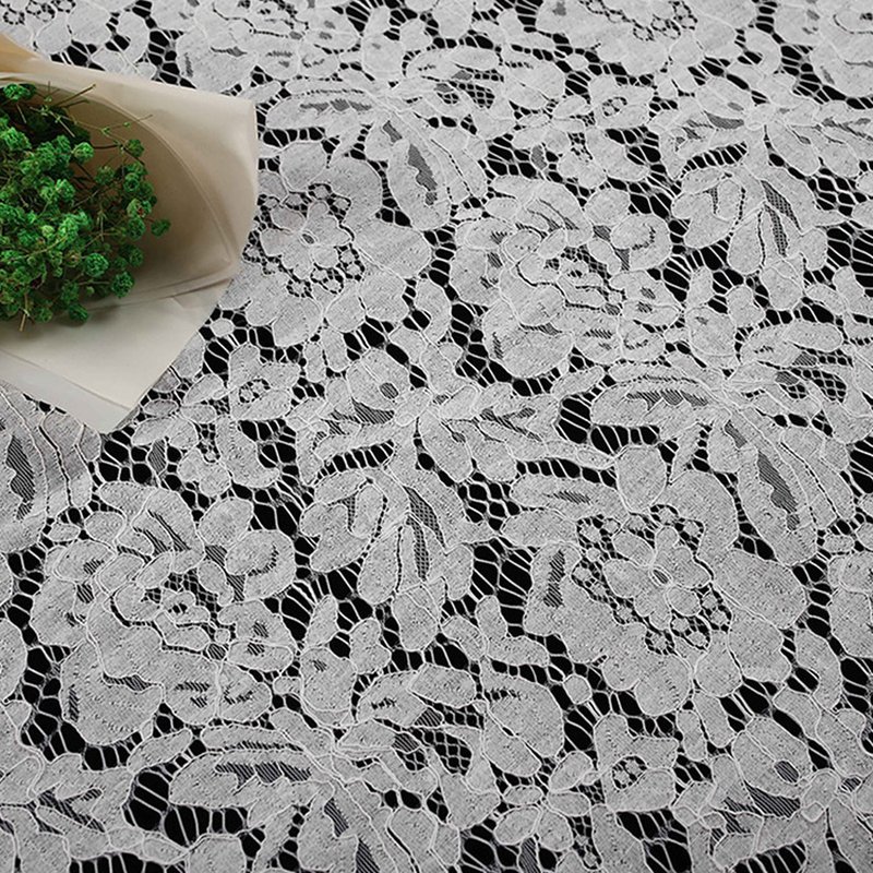Eyelash Cutwork Lace Fabric for Women's Wear Wholesale Supplier 3