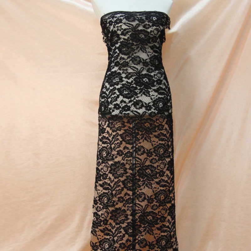 Lace Fabric Scallop Edge Dress for Women's Wear Wholesale Supplier 13