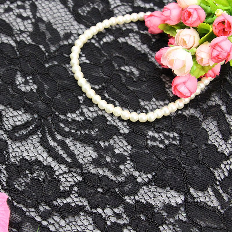 Lace Fabric Scallop Edge Dress for Women's Wear Wholesale Supplier 9