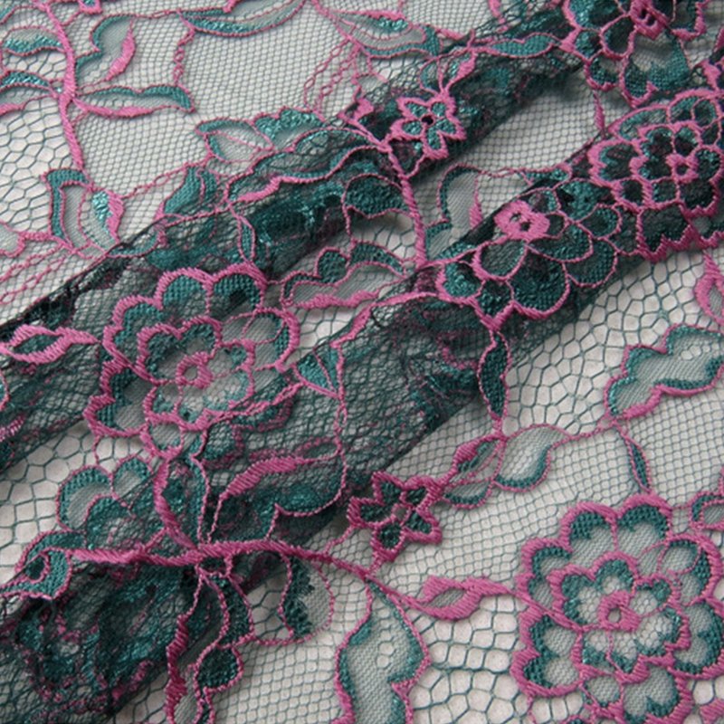 Lace Fabric Polyester Warp Knit for Women's Wear Wholesale Supplier 25