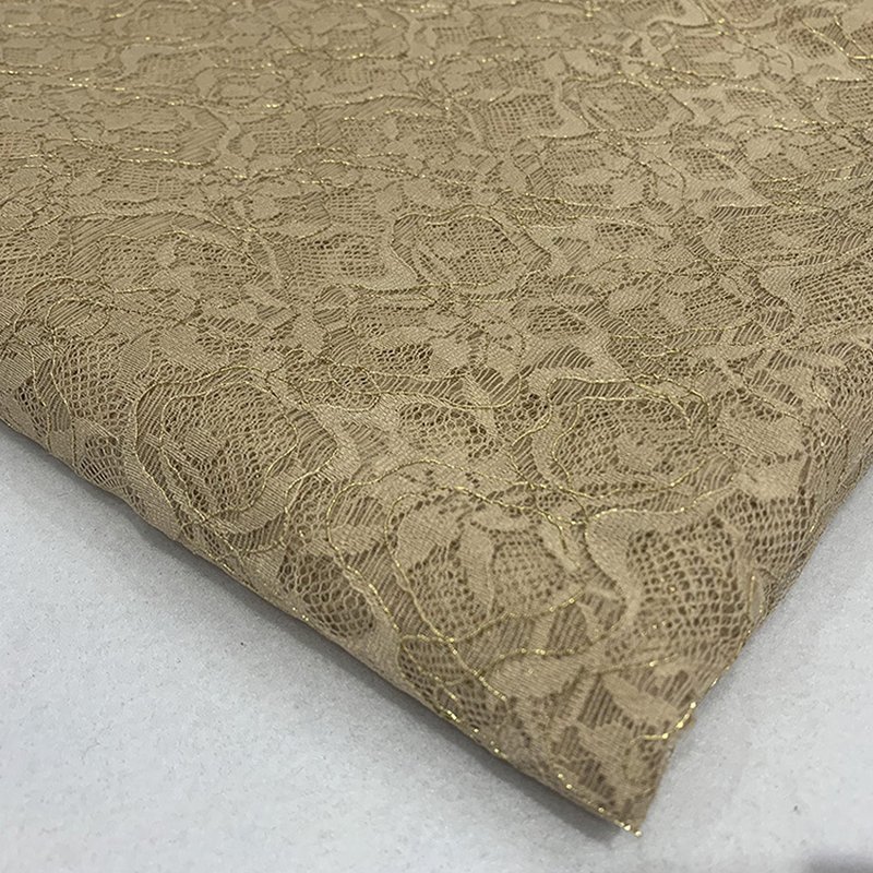 Lace Fabric Dress Floral Polyester Foil for Women's Wear Wholesale Sup 3