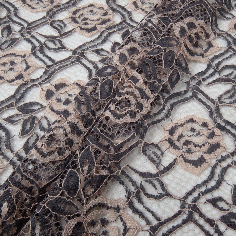 Lace Fabric Rose Dress Nylon for Women's Wear Wholesale Supplier 16