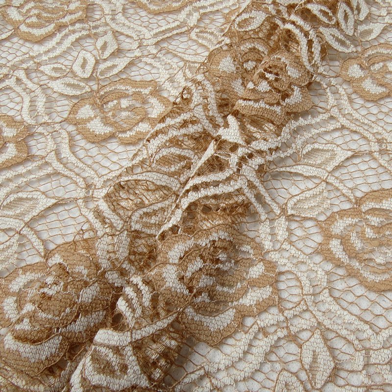 Lace Fabric Rose Dress Nylon for Women's Wear Wholesale Supplier 6