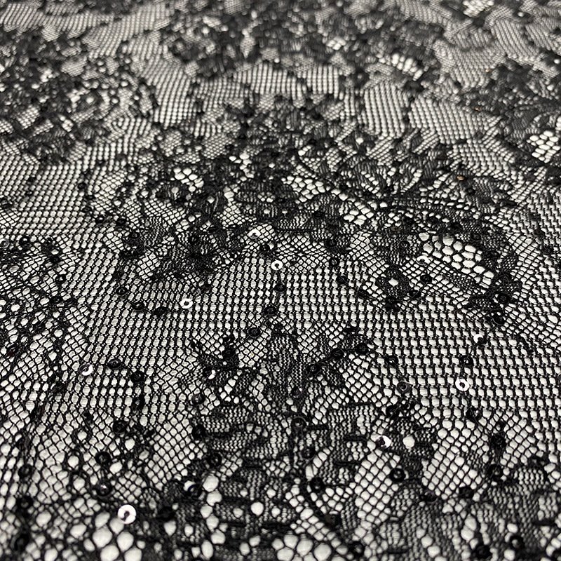 Lace Fabric Ditsy Floral Sequin Polyester for Women's Wear Wholesale S 12