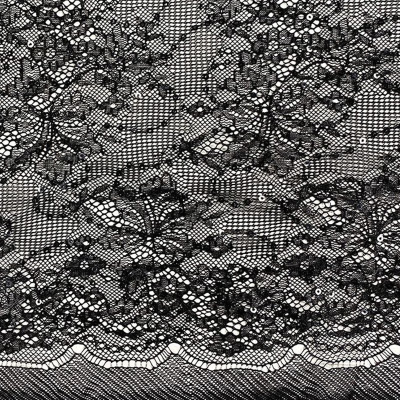 Lace Fabric Ditsy Floral Sequin Polyester for Women's Wear Wholesale S 6