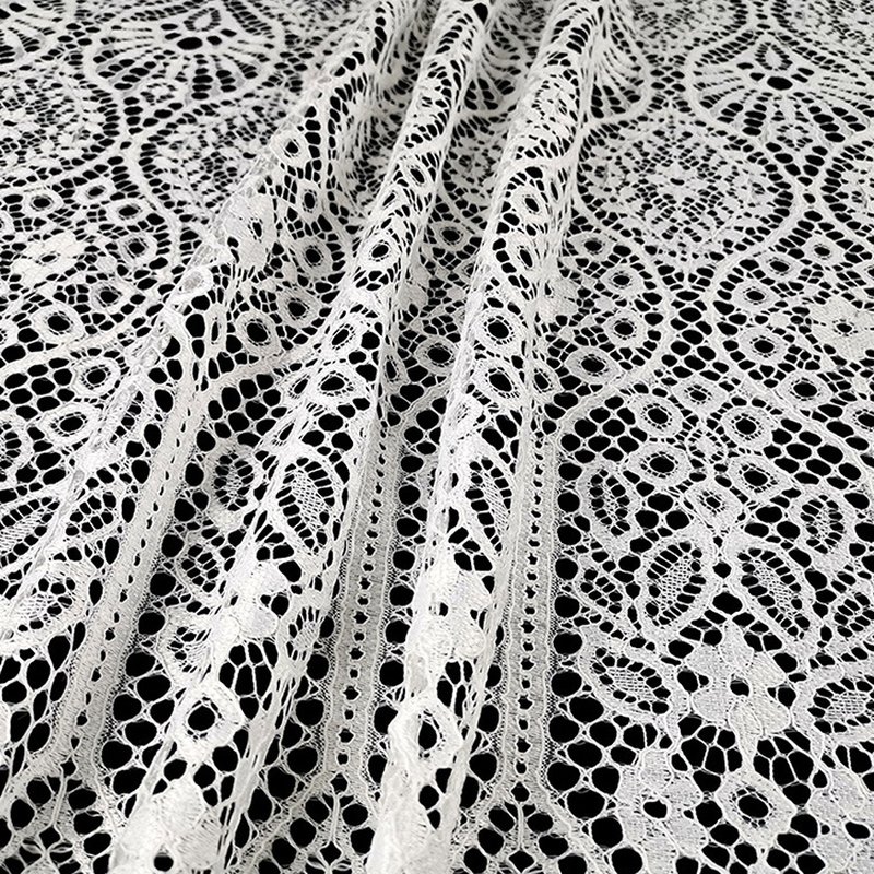 Placement Floral Eyelash Placement Polyester Lace Fabric for Women's W