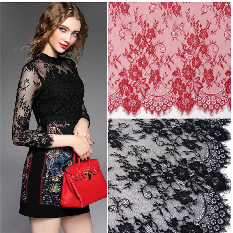 Lace Trim Eyelash Lace Lace Fabric for Loungewear Wholesale Supplier 10