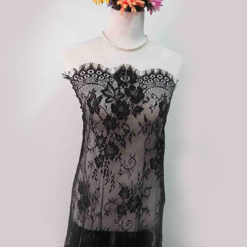 Lace Trim Eyelash Lace Lace Fabric for Loungewear Wholesale Supplier 4