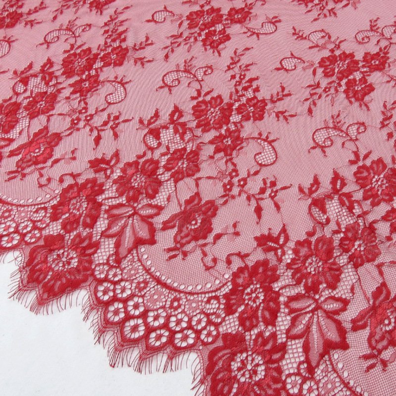 Lace Trim Eyelash Lace Lace Fabric for Loungewear Wholesale Supplier 9