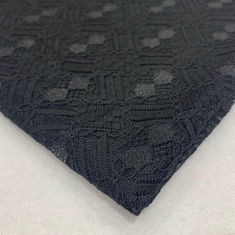 Lace Fabric Dress Geometric Warp Knit for Women's Wear Wholesale Suppl 4