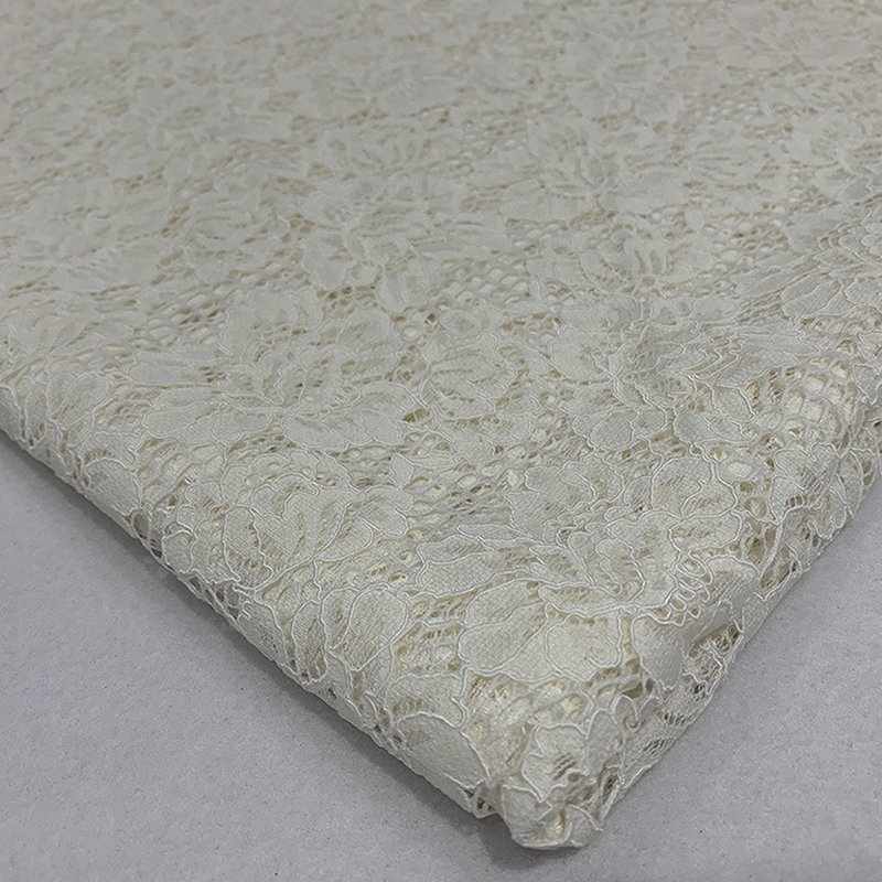 Lace Fabric Cutwork Floral Nylon for Women's Wear Wholesale Supplier