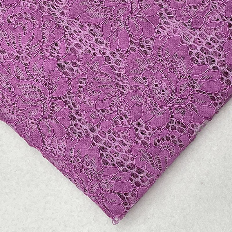Lace Fabric Cutwork Floral Nylon for Women's Wear Wholesale Supplier 5