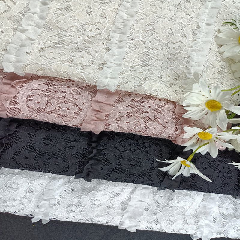 Lace Fabric Small Floral Nylon for Women's Wear Wholesale Supplier