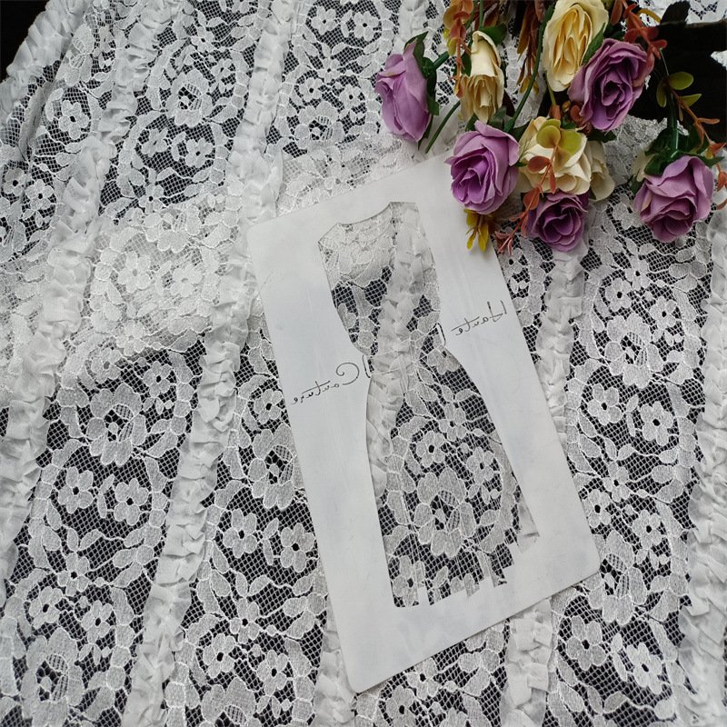 Lace Fabric Small Floral Nylon for Women's Wear Wholesale Supplier 6