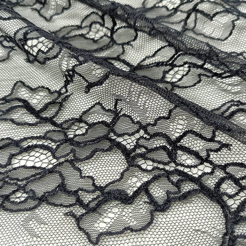 Lace Fabric Eyelash Evening Nylon Warp Knit for Bridal Wholesale Suppl 5