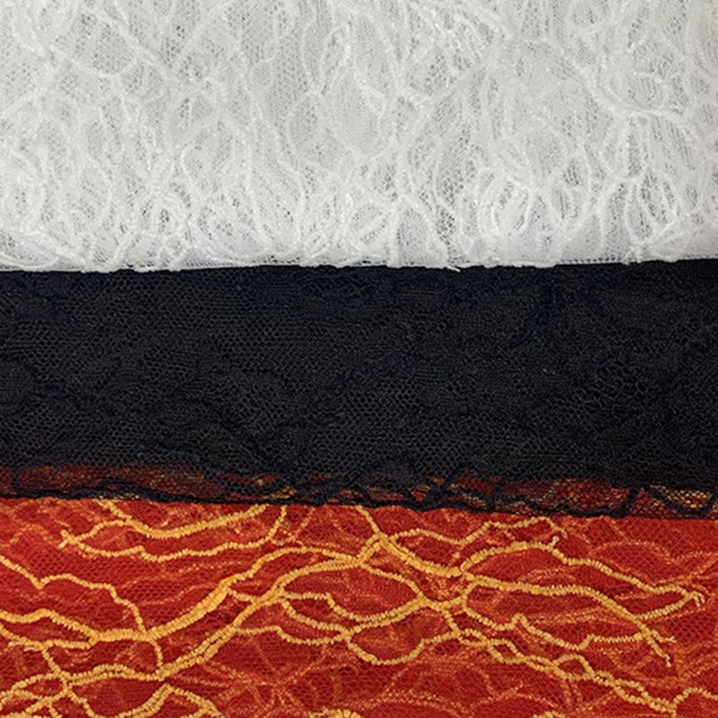 Lace Fabric Eyelash Evening Nylon Warp Knit for Bridal Wholesale Suppl 8