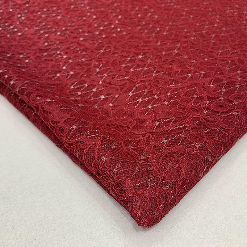 Dress Cutwork Jacquard Polyester Foil Lace Fabric for Women's Wear Who