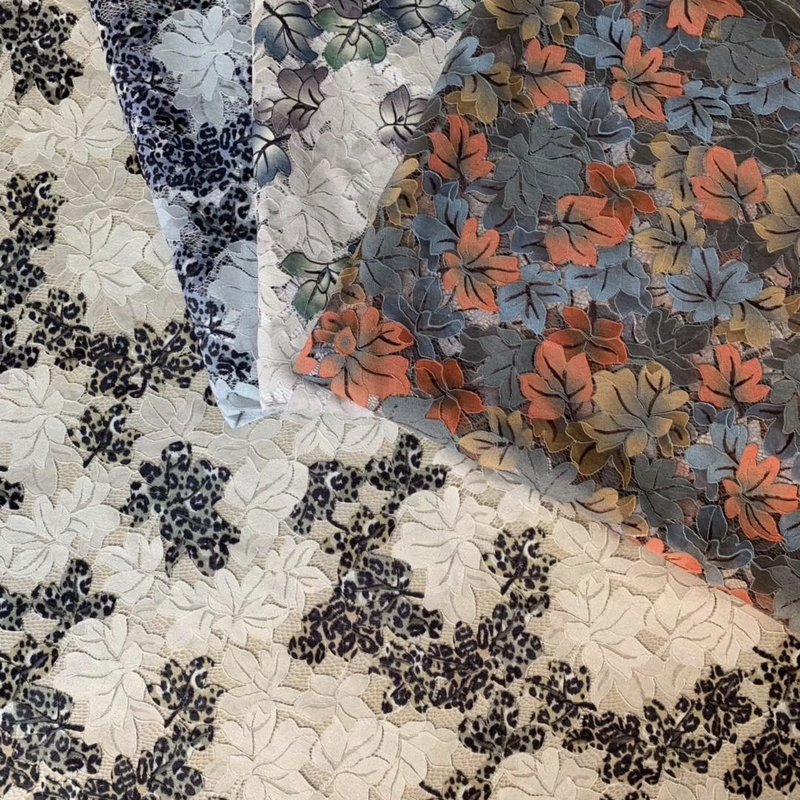 Lace Fabric Printed Polyester for Women's Wear Wholesale Supplier 3